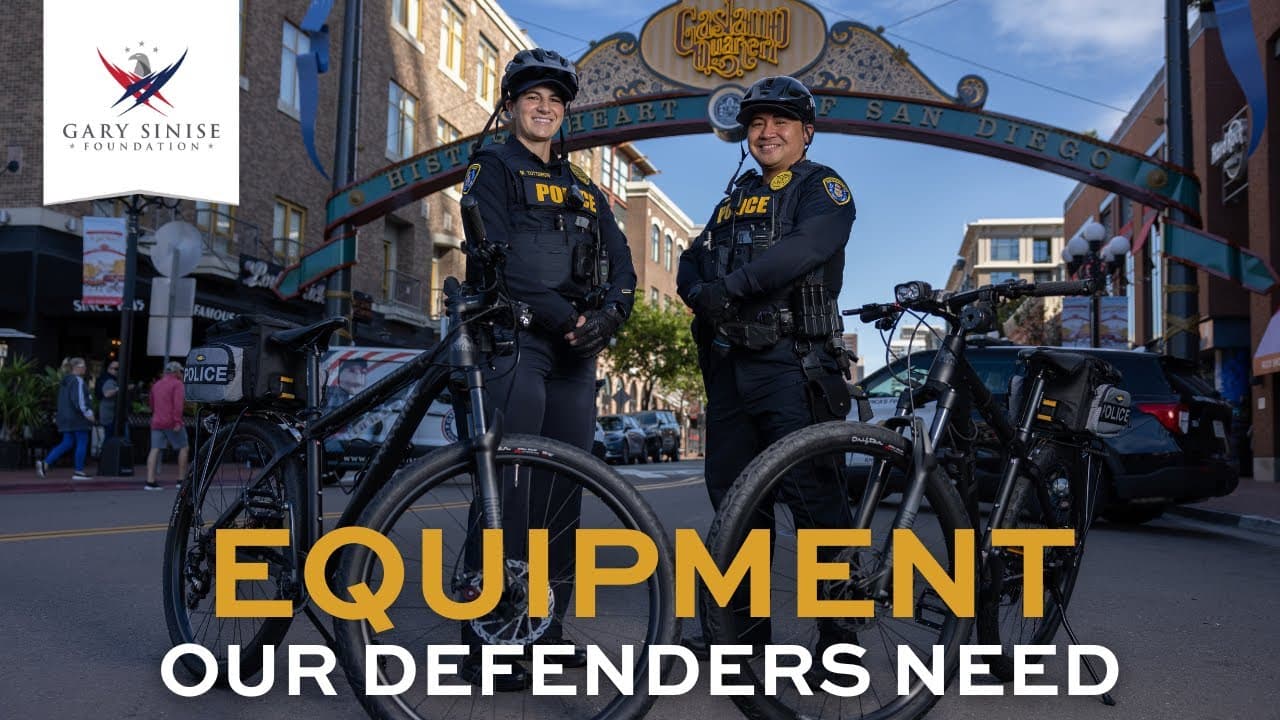 Gary Sinise Provides San Diego Police Department New Duty Bikes