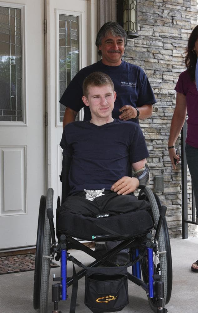 Brendan Marrocco and his dad